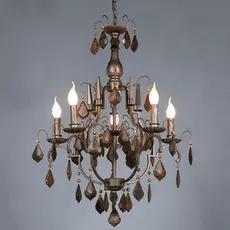 Подвесная люстра Loft it в виде свечей с подвесками