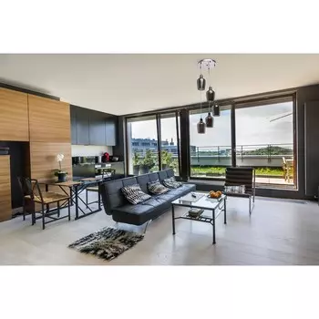 Подвесная люстра лоск с плафонами темно-серого цвета