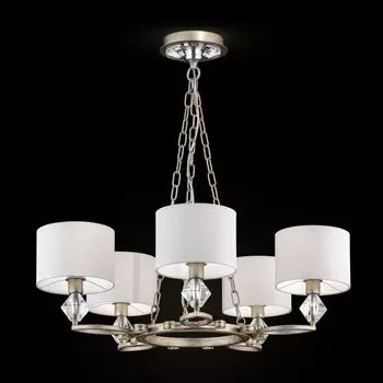 Подвесная люстра Luxe с абажурами кремового цвета