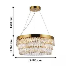 Подвесная люстра Magnitudo с хрустальными подвесками