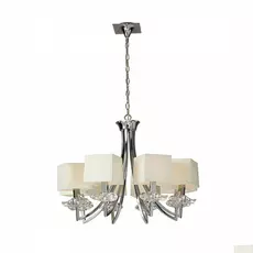 Подвесная люстра Mantra Akira с бежевыми абажурами