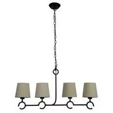 Подвесная люстра Mantra "Argi" с бежевыми абажурами