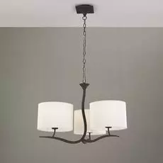 Подвесная люстра Mantra Eve с белыми абажурами