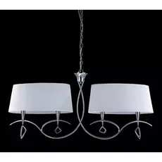 Подвесная люстра Mantra Mara Chrome - White в стиле арт-деко