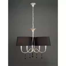 Подвесная люстра Mantra Paola Painted Silver в стиле арт-деко