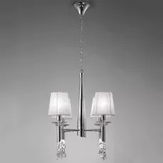 Подвесная люстра Mantra Tiffany с белыми абажурами