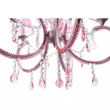 Подвесная люстра Margo с розовыми абажурами