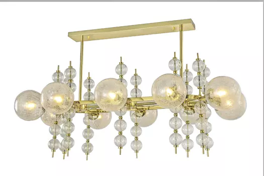 Подвесная люстра Marine золотого цвета