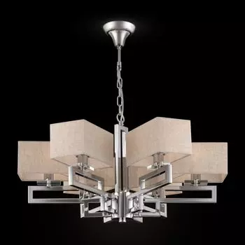 Подвесная люстра Megapolis с бежевыми абажурами