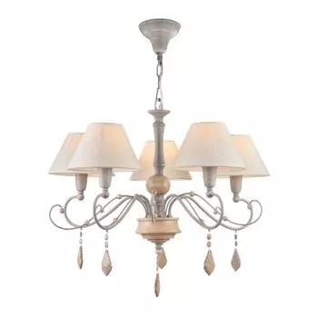 Подвесная люстра Milea с белыми абажурами