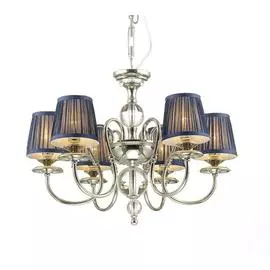 Подвесная люстра Mirella с абажурами синего цвета