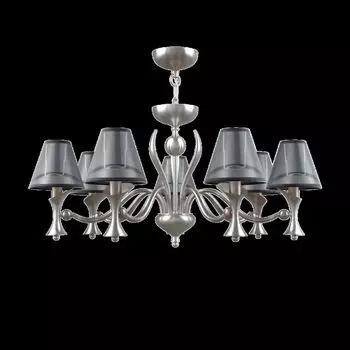 Подвесная люстра Modern с абажурами черного цвета