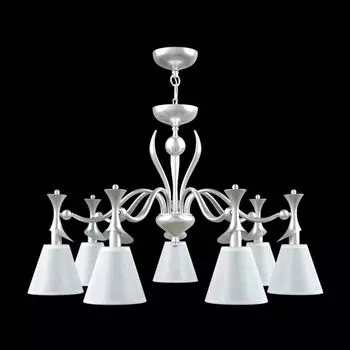 Подвесная люстра Modern с белыми абажурами