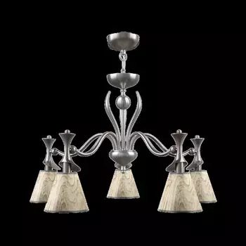 Подвесная люстра Modern с бежевыми абажурами