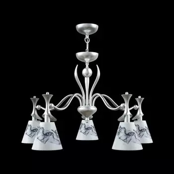 Подвесная люстра Modern с серебристым основанием