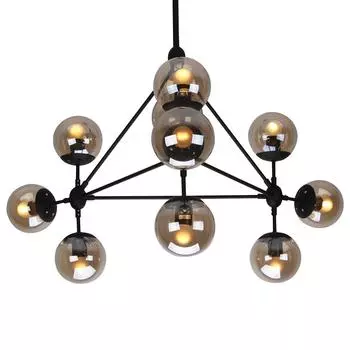 Подвесная люстра моди с плафонами из стекла