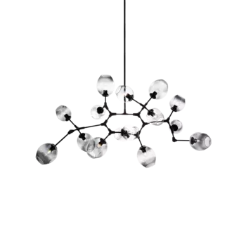 Подвесная люстра Molekula с плафонами из стекла