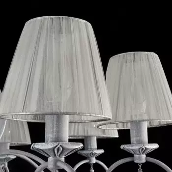 Подвесная люстра Monsoon с абажурами серого цвета