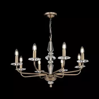 Подвесная люстра Monte Carlo из металла и стекла