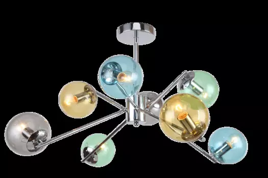 Подвесная люстра Nancy с плафонами из стекла