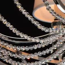 Подвесная люстра наполи с белыми абажурами