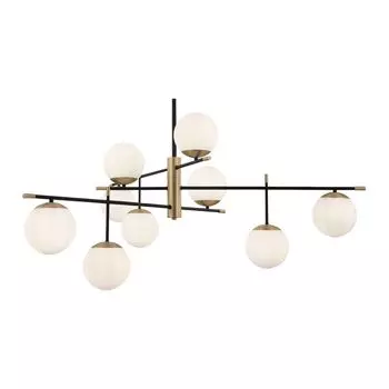 Подвесная люстра Nostalgia с плафонами из стекла