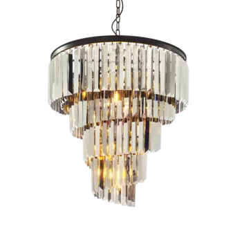 Подвесная люстра Odeon Helix с хрустальными подвесками