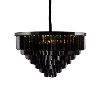 Подвесная люстра Odeon из металла и хрусталя