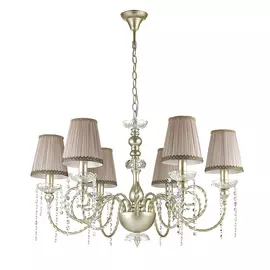Подвесная люстра Odeon Light Aurelia с бежевыми абажурами