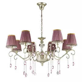 Подвесная люстра Odeon Light Gaellori с розовыми абажурами