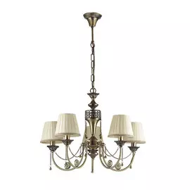 Подвесная люстра Odeon Light "Ignessa" с бежевыми абажурами