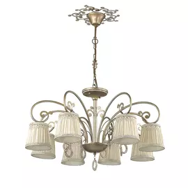 Подвесная люстра Odeon Light Obena с бежевыми абажурами