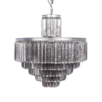 Подвесная люстра Odeon Pedestal со стеклянными подвесками