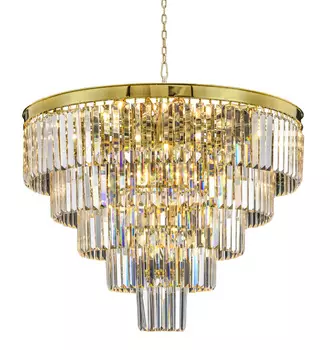 Подвесная люстра Odeon Rings Gold золотого цвета