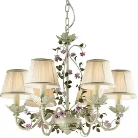 Подвесная люстра Odeon Tender с белыми абажурами