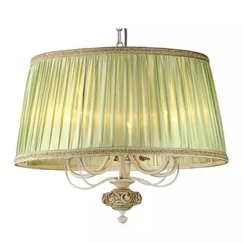 Подвесная люстра Olivia с абажуром оливкового цвета