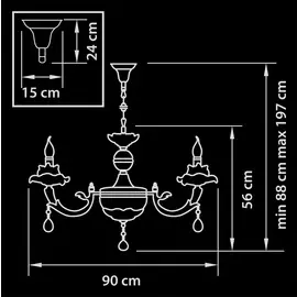 Подвесная люстра Osgona Anemone