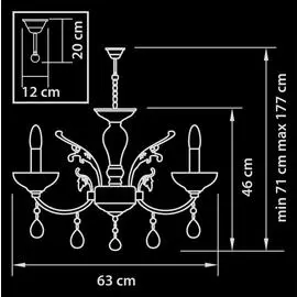 Подвесная люстра Osgona Boemia