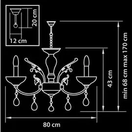 Подвесная люстра Osgona Boemia