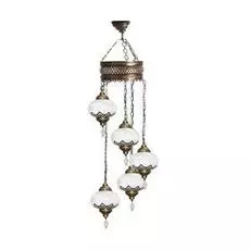 Подвесная люстра осман с белыми плафонами