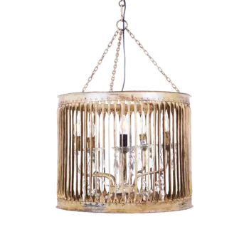 Подвесная люстра Pollard бежевого цвета