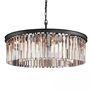 Подвесная люстра Prism Black с хрустальными подвесками