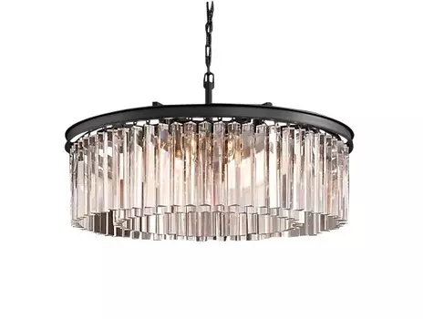 Подвесная люстра Prism Black с хрустальными подвесками