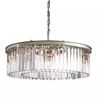 Подвесная люстра Prism Silver с хрустальными подвесками