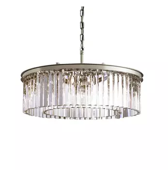 Подвесная люстра Prism Silver с хрустальными подвесками