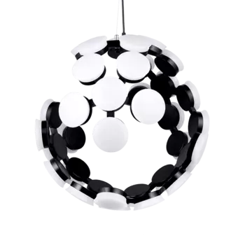Подвесная люстра Proxima черно-белого цвета