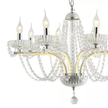 Подвесная люстра Prunk с хрустальными подвесками
