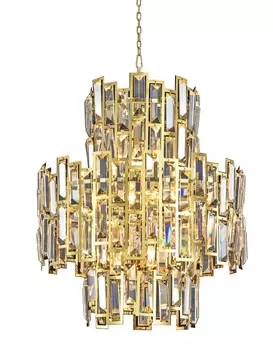 Подвесная люстра Queen из металла и стекла