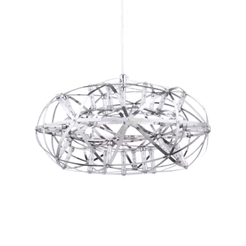 Подвесная люстра Raaimond Zafu серебряного цвета