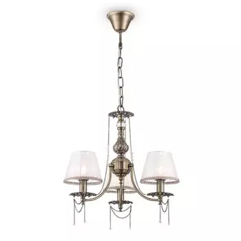 Подвесная люстра Rapsodi с абажурами из органзы